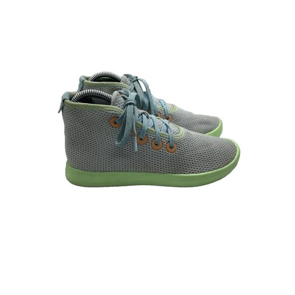 Allbirds Women's 6 Tree Toppers High Top Wool Sneakers Running Shoes Blue Green - Picture 1 of 10